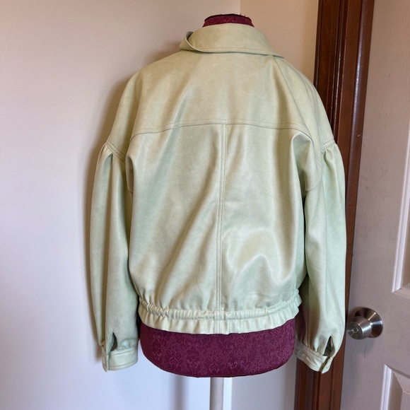 7 For All Mankind Mint Green Jacket Large NWOT - Picture 7 of 7